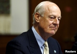 Staffan de Mistura es el enviado de la ONU que media las conversaciones de paz para Siria, en Ginebra, Suiza.