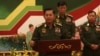 တပ်မတော်ကာကွယ်ရေးဦးစီးချုပ် ဗိုလ်ချုပ်မှူးကြီးမင်းအောင်လှိုင်က နေပြည်တော်က သတင်းမီဒီယာတွေနဲ့ တွေ့ဆုံ။