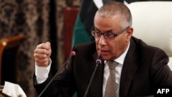 L'ancien Premier ministre libyen Ali Zeidan, à triploi, 10 novembre 2013.