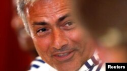 Jose Mourinho lors d'une conférence de presse, Angleterre le 18 juillet 2013