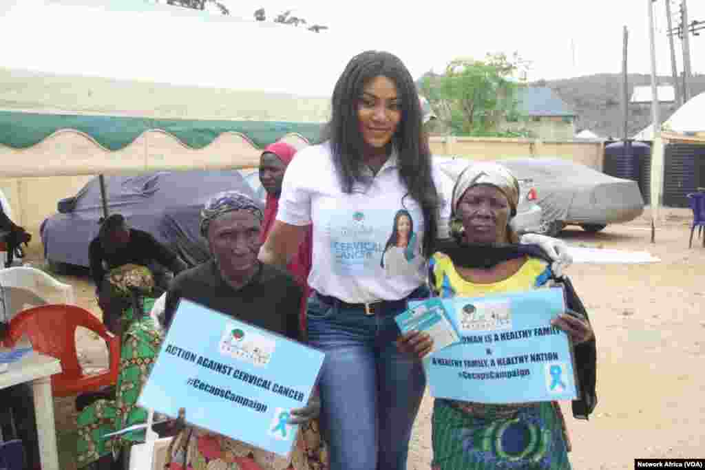 Tsohuwar Sarauniyar Kyau (MBGN), Isabella Ayuk, Ta Dauki Nauyin Yi Wa Mata Gwajin Cutar Daji Kyauta.