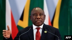 Le président sud-africain, Cyril Ramaphosa, au sommet des BRICS à Johannesburg, le 27 juillet 2018.