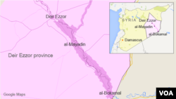 La province de Deir Ezzor, en Syrie.