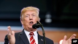Le président Donald Trump, 22 août 2017