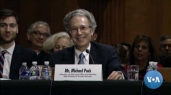 Michael Pack, el nuevo director ejecutivo de la Agencia de Medios Globales de EE.UU., a la que pertenece la VOA, durante una audiencia en el Senado el 21 de mayo de 2020.