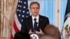 U.S. Secretary of State Antony Blinken speaks during a reception celebrating Eid in Washington