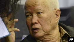 Cambodia Khmer Rouge Leader Khieu Samphan. 