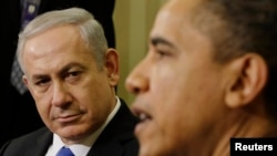U.S. President Barack Obama meets with Israel's Prime Minister Benjamin Netanyahu in the Oval Office of the White House in Washington, March 5, 2012. 