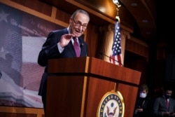 FILE - Senate Majority Leader Chuck Schumer, D-N.Y.