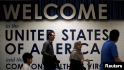 A l'aéroport de Washington Dulles International, aux Etats-Unis, le 26 juin 2017.