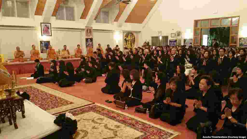 Thai king funeral wat thai dc