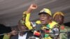 Zimbabwe President Emmerson Mnangagwa addresses ruling ZANU-PF party supporters in Zvimba, Robert Mugabe’s rural home, about 100 km southwest of Harare, Nov. 24, 2018. (C. Mavhunga/VOA)