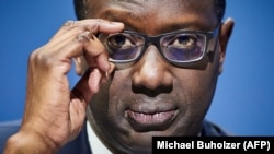 Le patron de Credit Suisse, Tidjane Thiam, a annoncé sa démission le 7 février 2020. (Michael Buholzer / AFP)
