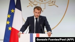 Le président français Emmanuel Macron