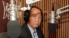 Mam Sonando, the owner of Beehive Radio, is the guest on 'Hello VOA' in live Voice of America studio in Washington, D.C on Monday May 27, 2013.