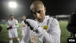 Roberto Carlos llegó al Anzhi Makhachkala en febrero de 2011.