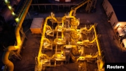 FILE - Pipelines in Turkish steel manufacturer ISDEMIR's plant is seen in this picture in Iskenderun in Hatay province, May 6, 2010. (REUTERS/Umit Bektas)