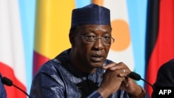 Le président tchadien, Idriss Deby, à Paris, le 28 août 2017.