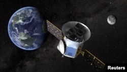 Illustration conceptuelle de TESS (Transiting Exoplanet Survey Satellite), Goddard Space Flight Center/NASA.