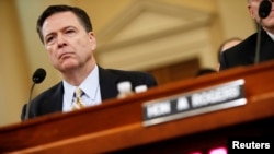 L'ancien directeur du FBI, James Comey, lors de son audition au Congrès, Washington, le 20 mars 2017