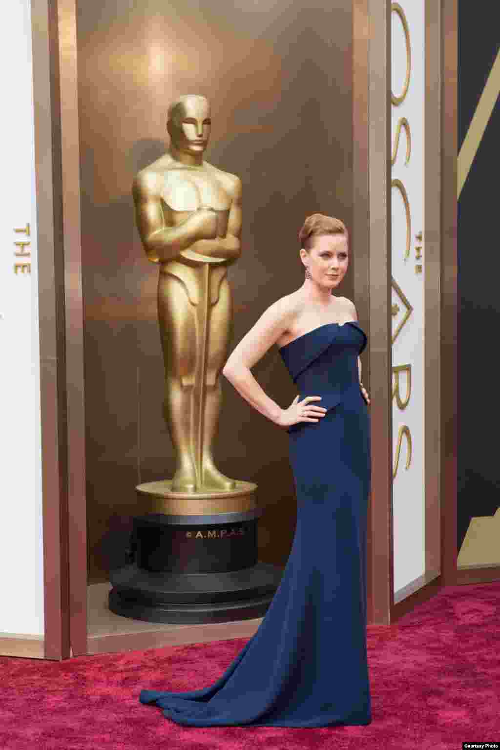 Oscar®-nominee Amy Adams arrives for the live ABC Telecast of The 86th Oscars® on March 2, 2014 in Hollywood, CA. (Photo courtesy AMPAS)