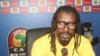Le coach des Lions Aliou Cissé au Gabon, le 18 janvier 2017.