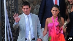 Ango Lionel Messi da amaryar shi Antonell Roccuzzo