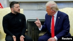 Umongameli Trump weMelika lomongameli Zelenskyy weleUkraine