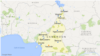 A map of Cameroon, featuring the cities of Douala, Yaounde, Garoua, Kousseri, Bamenda, Maroua, Bafoussam, Mokolo, Ngaoundere, and Bertoua