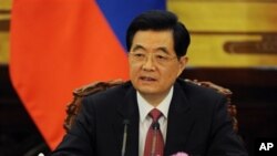 前中國國家主席胡錦濤2012年6月5日在北京