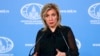 Juru bicara Kementerian Luar Negeri Rusia, Maria Zakharova memberikan keterangan pers di Moskow (foto: dok). 