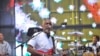Le 16 mai 2009, Jacob Desvarieux du groupe antillais Kassav se produit sur scène lors d'un concert au Stade de France à Saint-Denis, près de Paris, pour célébrer son 30e anniversaire.