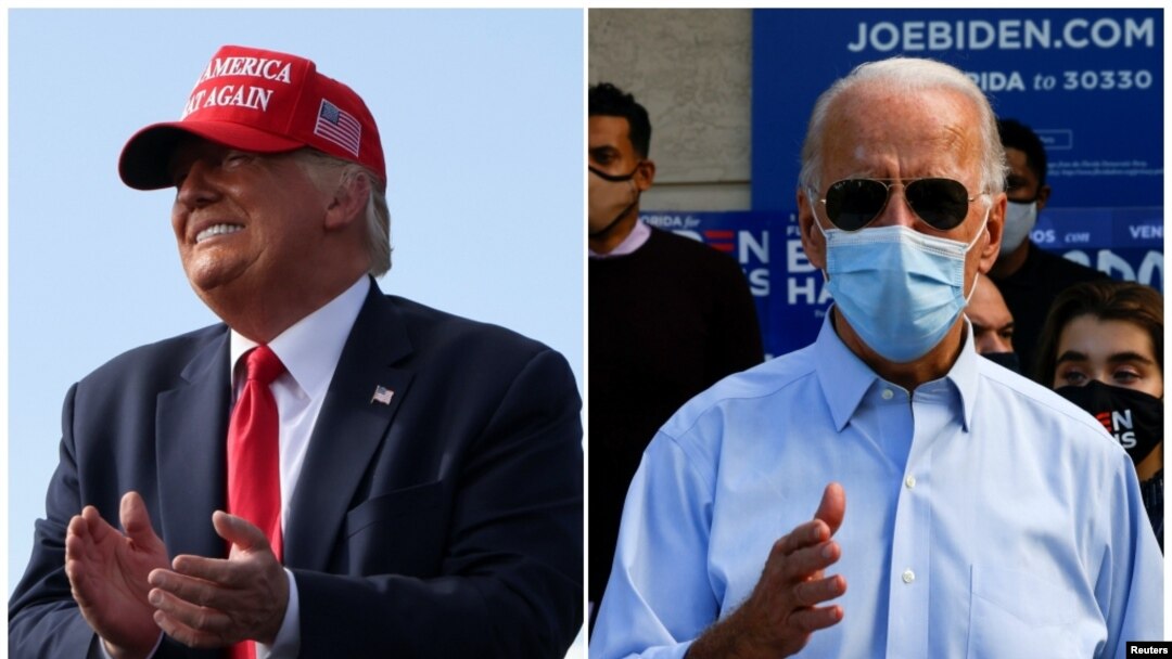 Trump နဲ့ Biden ဖလော်ရီဒါ မှာ အပြိုင်အဆိုင် မဲဆွယ်
