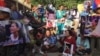 Protestors from communities suffered from land rights dispute gathered at the Supreme Court on Wednesday, January 18, 2017, calling for the release of Tep Vanny, a leading land right activist in the Boeng Kak lake area. (Hul Reaksmey/VOA Khmer) 