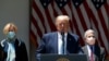 El presidente Trump se dirige a los medios de comunicación durante la rueda de prensa celebrada el viernes en la Casa Blanca.