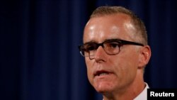 Andrew McCabe fue despedido del Departamento de Justicia el año pasado tras ser acusado de engañar a los investigadores.
