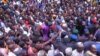 Dandazon mutane a jihar Borno (Facebook/Gwamnatin Borno) An yi amfani da wannan hoto ne da yin misali ne