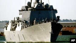 Imagen oficial del destructor Nitze de la Armada estadounidense.