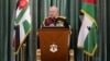 Raja Yordania, Abdullah II berbicara di di depan Parlemen Yordania di Amman hari Rabu, 11 Oktober 2023. 