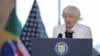 Menteri Keuangan AS Janet Yellen berbicara dalam konferensi pers di Sao Paulo, Brazil, pada 27 Februari 2024. (Foto: Reuters/Carla Carniel)