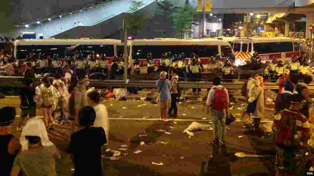 Zanga zangar Dalibai a Hong Kong na Cigaba da Yaduwa, Satumba 29, 2014.