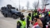 Police Arrest Protesters That Remained at US-Canada Bridge 