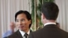 Phil Fung (L) holds hands with Shawn Klein, his life-partner of 18 years, during their wedding in New York, February 14, 2012. 