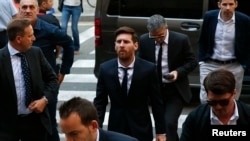 Lionel Messi et son pere. 2 juin 2016. 