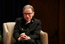 Supreme Court Justice Ruth Bader Ginsberg attends Georgetown Law's second annual Ruth Bader Ginsburg Lecture, Oct. 30, 2019, in Washington.