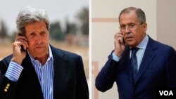 John Kerry et Sergueï Lavrov
