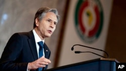 Secretary of State Antony Blinken says, Nov. 30, 2021, revoking FARC’s designation does not affect U.S. charges or potential charges against the group’s former leaders. 