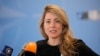 Menteri Luar Negeri Kanada Melanie Joly tiba di pertemuan menteri luar negeri anggota NATO di Bucharest, Rumania, pada 29 November 2022. (Foto: AP/Andreea Alexandru)