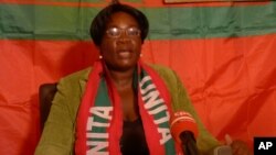 Amélia Judite, secretária provincial da UNITA na Huíla.
