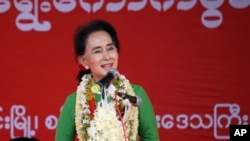 Pemimpin oposisi Myanmar Aung San Suu Kyi (Foto: dok).